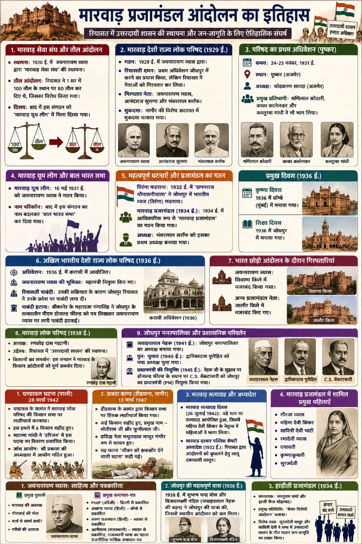 राजस्थान प्रजामंडल आंदोलन Part 2 - राजस्थान-प्रजामंडल-आंदोलन Study Material - NotesMind