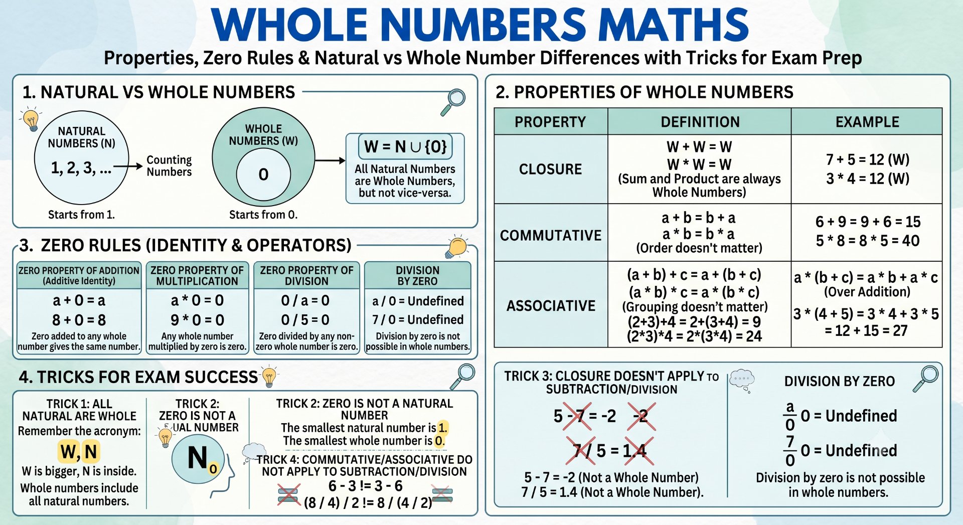 Whole Numbers Maths - NotesMind